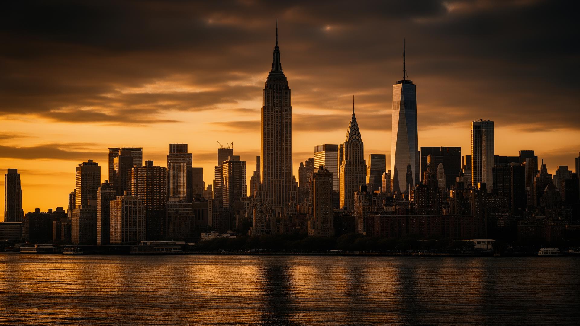 The New York skyline at golden hour, the market Cornerstone was founded in